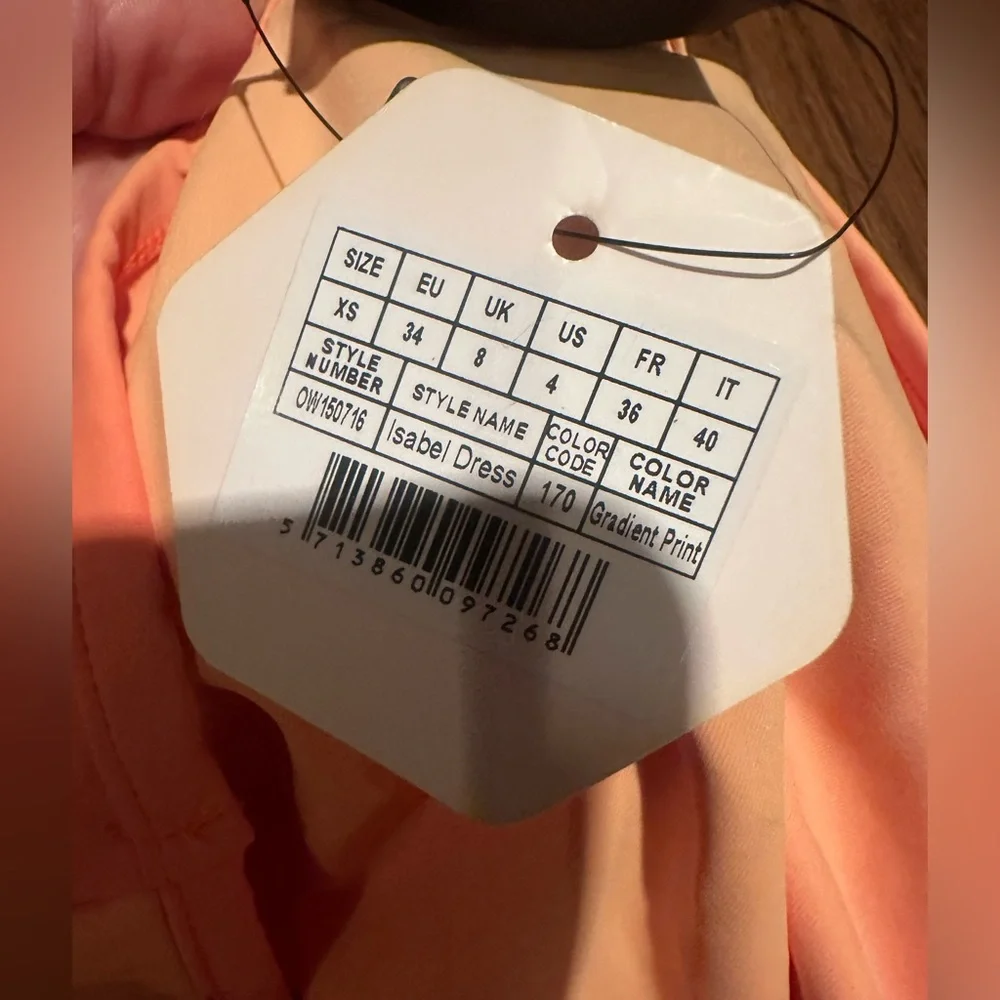 NWT OW label from Revolve Isabell sunset cut out bodycon dress size XS - Picture 7 of 10